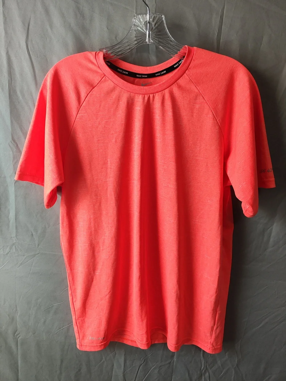 Nike Dri-FIT Shirt Mens Small Red Swim UPF 40+ Athletic Performance Lightweight